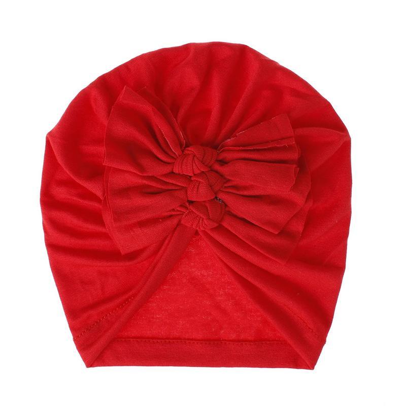 Cute Bownot Decoration Ruffled Head Cap - PrettyKid