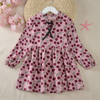 Ruffle Flower Pattern Dress for Toddler Girl - PrettyKid