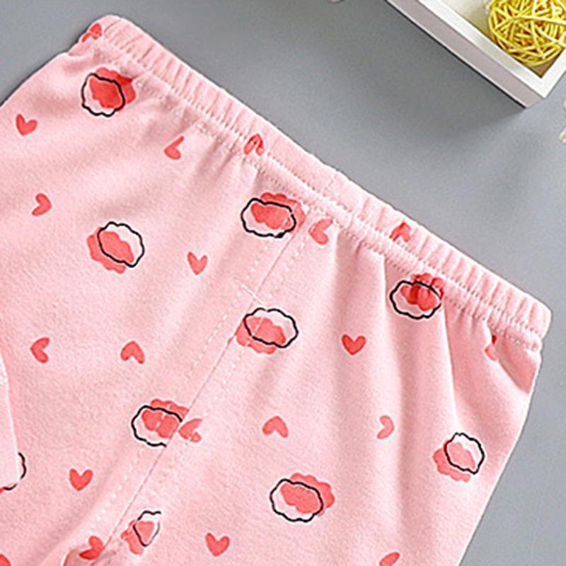 2-piece Heart-shaped Pattern Pajamas Sets for Toddler Girl - PrettyKid