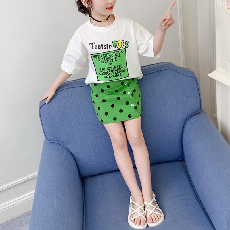 2-piece T-shirt & Polka Dot Skirt for Girl - PrettyKid