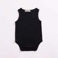 Solid Sleeveless Knitted Bodysuit Wholesale children's clothing - PrettyKid