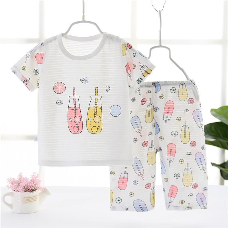 Toddler Boy Cartoon Pattern Pajamas Sets - PrettyKid