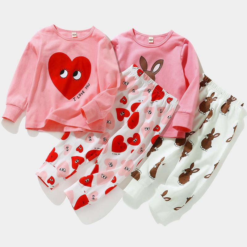 2-piece Cartoon Pajamas Sets for Toddler Girl - PrettyKid