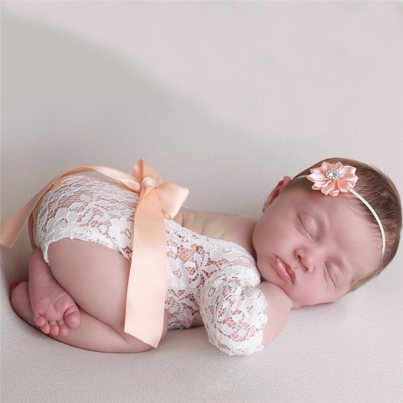 Solid Lace Baby Photographic Clothing - PrettyKid