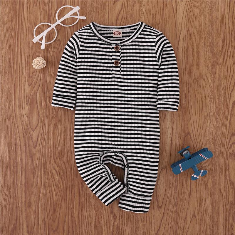 Striped Jumpsuit for Baby Wholesale children's clothing - PrettyKid