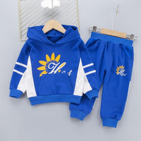 2-piece Color-block Hoodie & Pants for Children Boy - PrettyKid