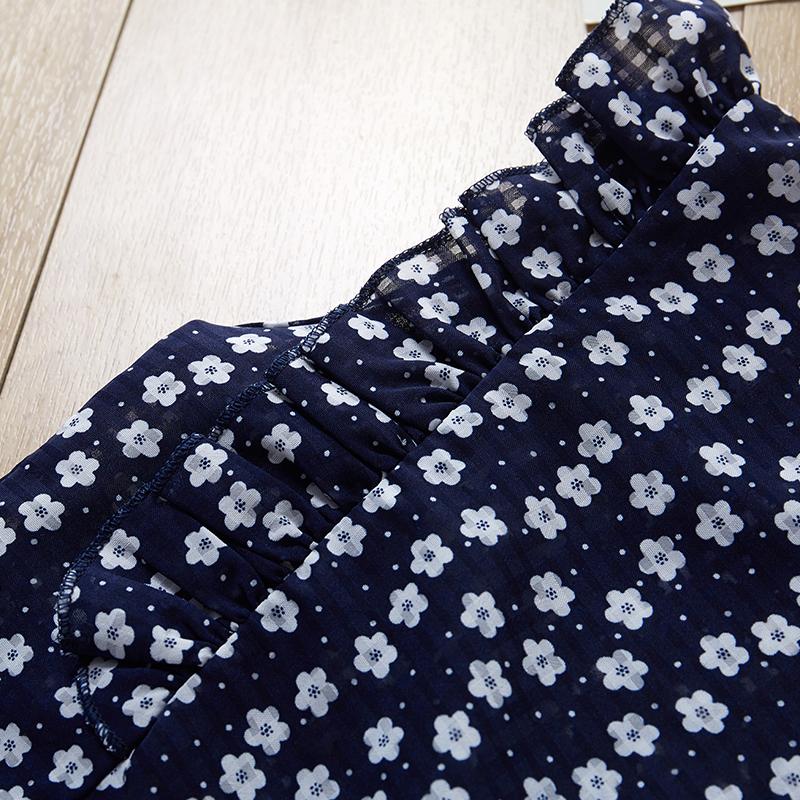 2-piece Floral Sleeveless Polka Dot Printed T-Shirt and Shorts Set - PrettyKid