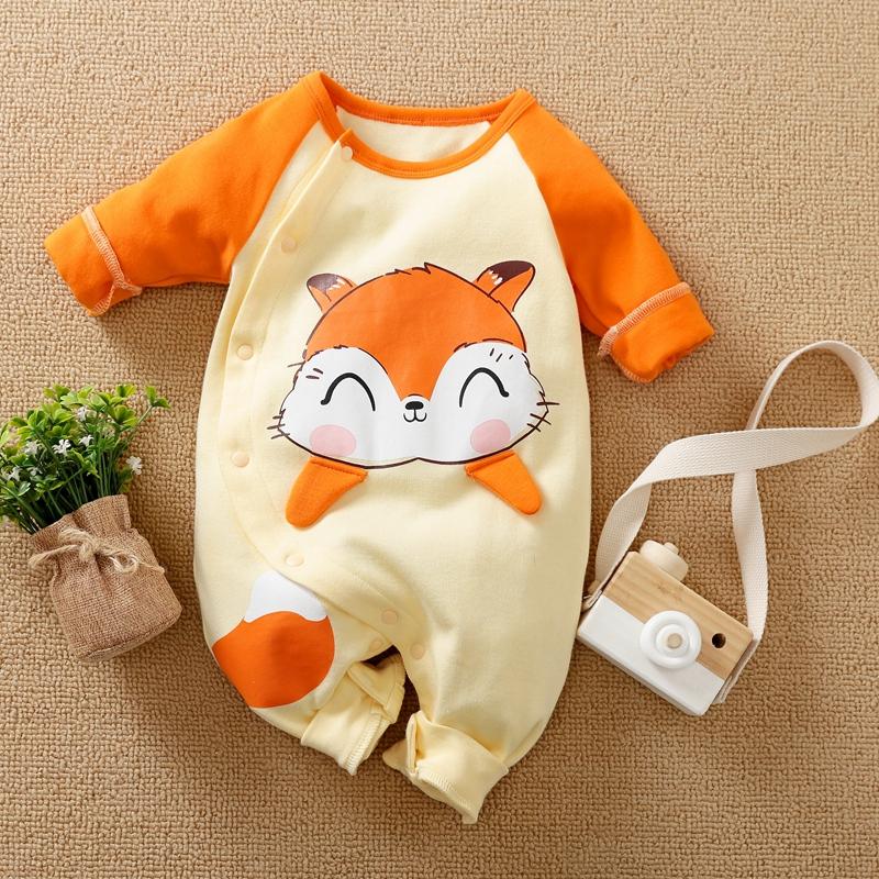 Fox Pattern Jumpsuit for Baby Girl - PrettyKid