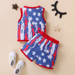 6-24M Baby Boy Clothing Sets Little Star Sleeveless Color Blocking Wholesale Baby Clothes - PrettyKid