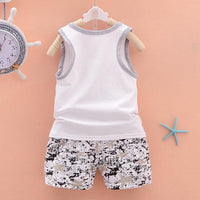 2PCS Fashion Sport Design Top and Pants - PrettyKid