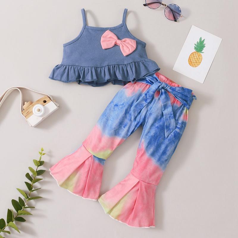 Baby Girl Cami Top & Tie Dye Pants - PrettyKid