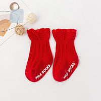 Solid color Lace socks Antiskid socks - PrettyKid