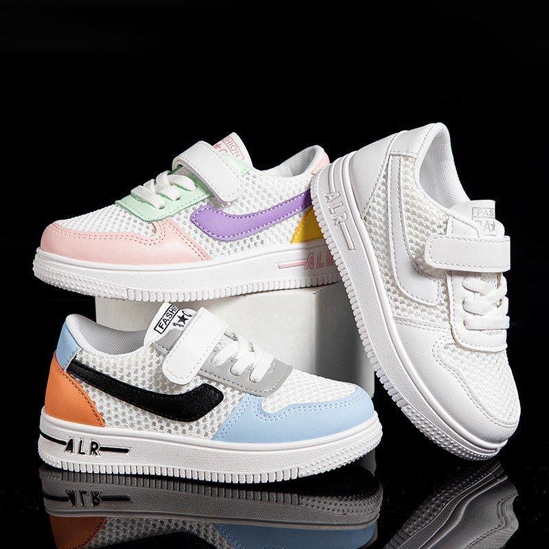 wholesale branded children's clothing Boy Color-block Velcro Strap Mesh Sneakers Wholesale - PrettyKid