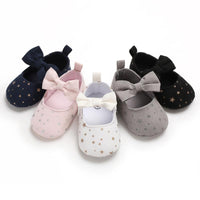 Velcro Bowknot Baby Shoes - PrettyKid