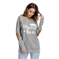 Crew Neck Lettered Bat Long Sleeve Patch T-shirt Wholesale Woman Clothing - PrettyKid