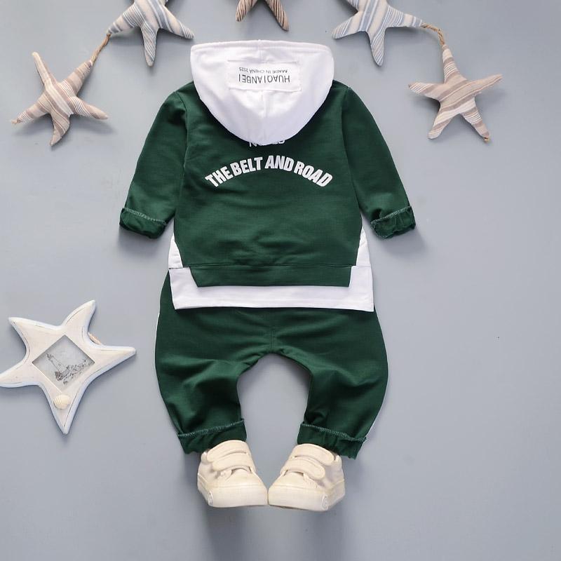 2-piece Letter Pattern Hoodie & Pants for Children Boy - PrettyKid