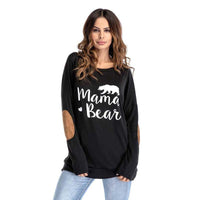 Crew Neck Lettered Bat Long Sleeve Patch T-shirt Wholesale Woman Clothing - PrettyKid