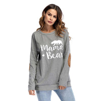 Crew Neck Lettered Bat Long Sleeve Patch T-shirt Wholesale Woman Clothing - PrettyKid