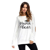 Crew Neck Lettered Bat Long Sleeve Patch T-shirt Wholesale Woman Clothing - PrettyKid