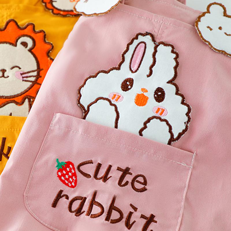 Toddler Girl T-shirt & Bunny Overalls - PrettyKid