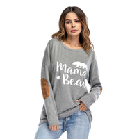 Crew Neck Lettered Bat Long Sleeve Patch T-shirt Wholesale Woman Clothing - PrettyKid