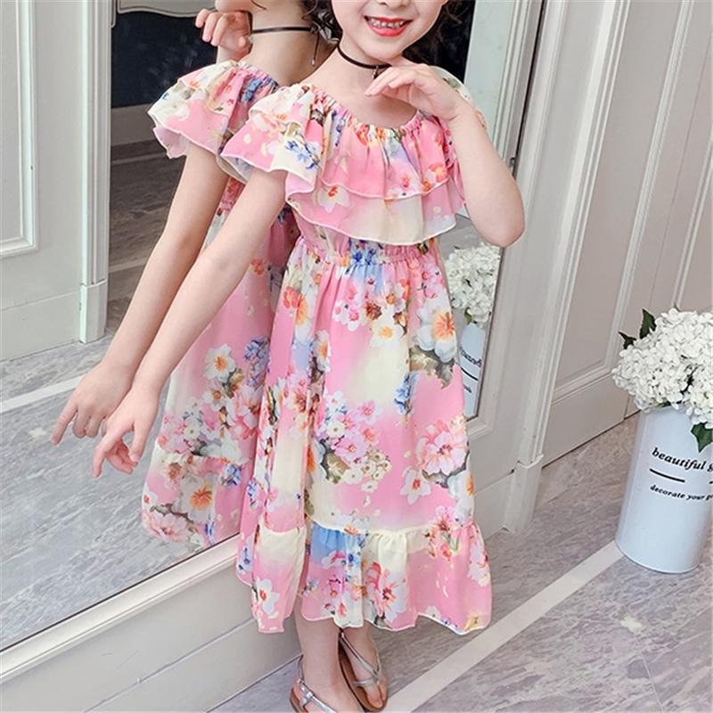 Tropical Printing Dress for Girl - PrettyKid