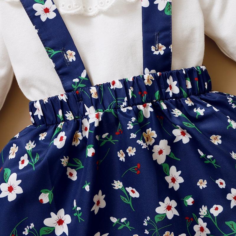 3-piece Shirt & Floral Skirt & Floral Headband for Baby Girl - PrettyKid