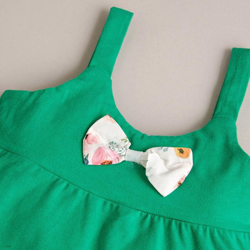 2-piece Sling Solid Tops & Skirt for Baby Gilr - PrettyKid