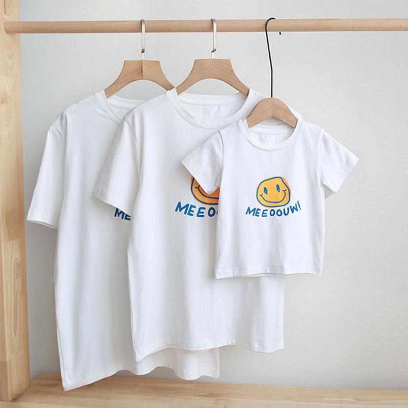 Cartoon Design T-shirt for Whole Family - PrettyKid