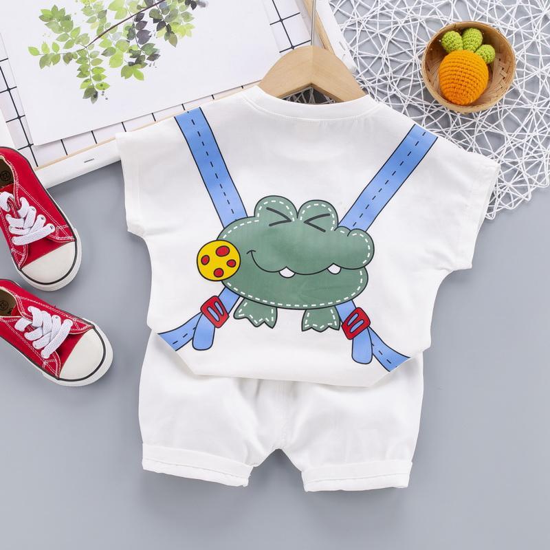 2-piece Cartoon Pattern T-shirt & Shorts for Toddler Girl - PrettyKid