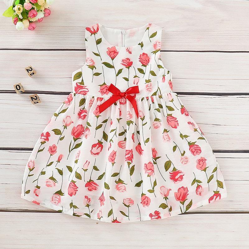 Grow Girl Sleeveless Floral Print Dress - PrettyKid