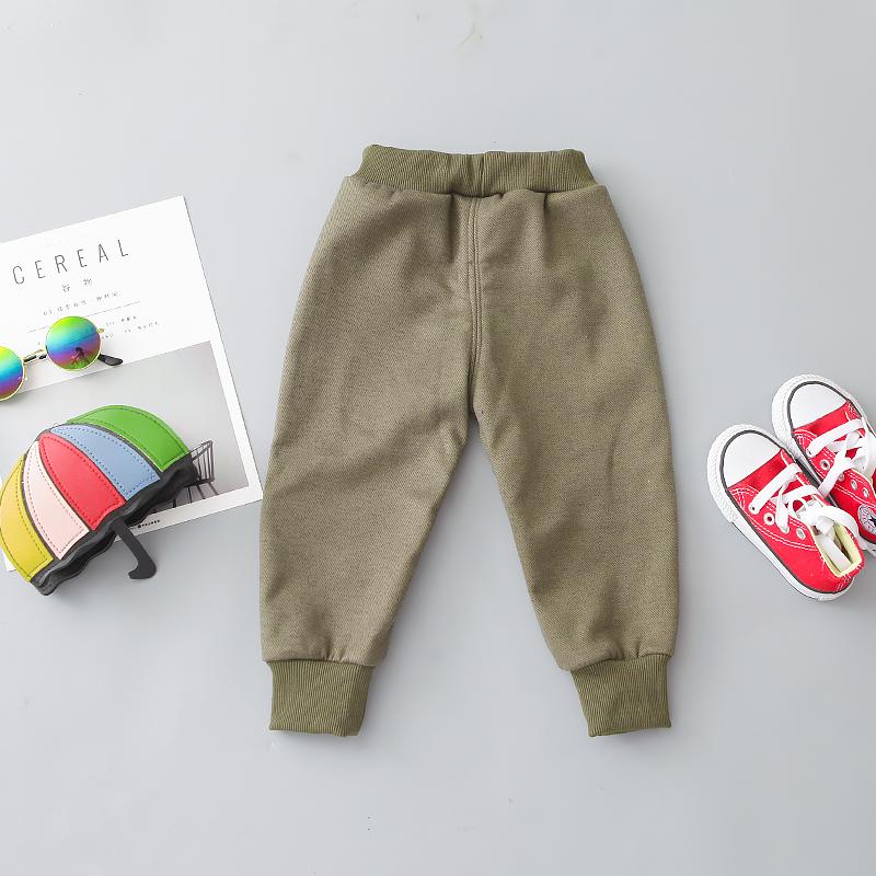 Letter Pattern Thick Pants for Children Boy - PrettyKid