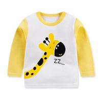 Rabbit Pattern Long Sleeve T-shirt for Toddler Girl Children's Clothing - PrettyKid