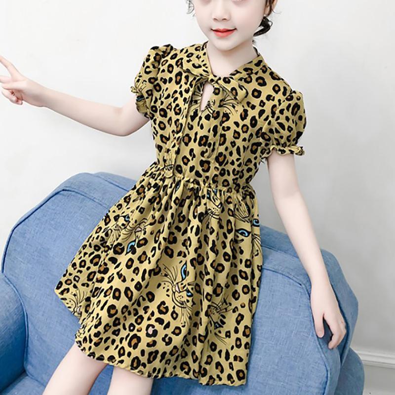 Kid Girl Leopard Print Dress - PrettyKid