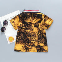 2-piece Gradient Polo Shirt & Shorts for Children Boy - PrettyKid