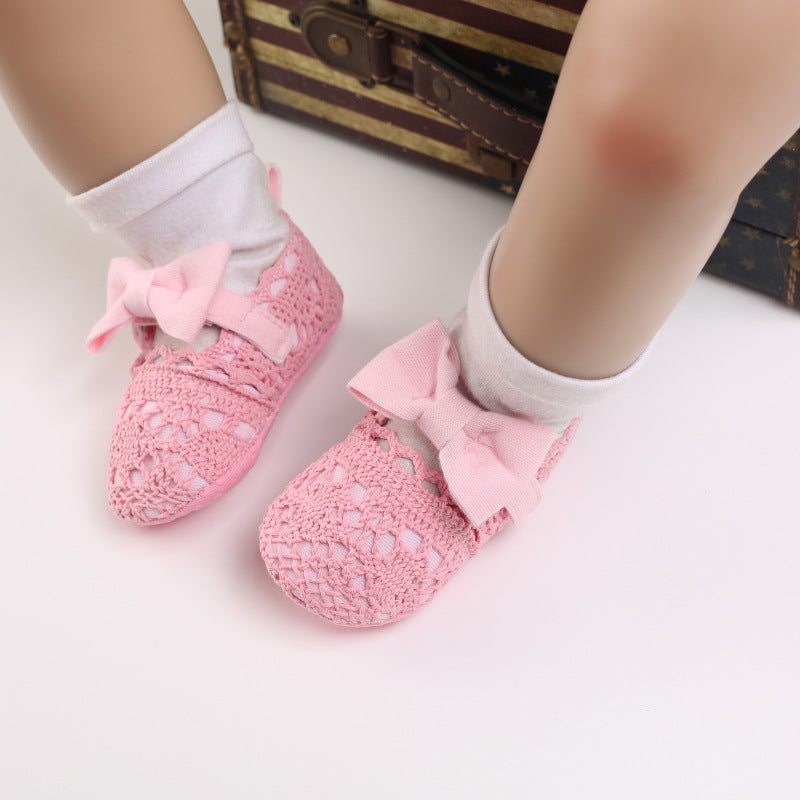 Cotton Shoes With Bow Wholesale Baby Girl Shoes - PrettyKid