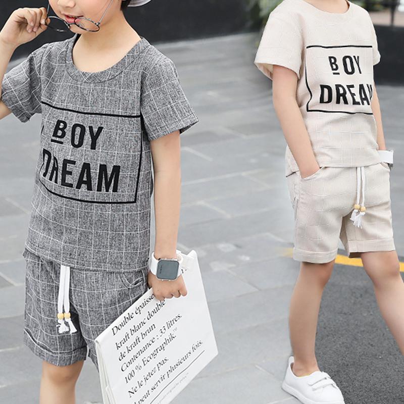 Letter Printed Set for Boy - PrettyKid