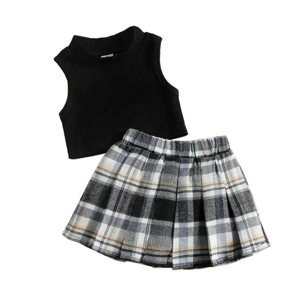18months-7years Toddler Girl Sets Children's Vest & Skirt Girls Wear - PrettyKid