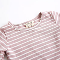 9M-4Y Striped Flared Sleeve Tops Toddler Girl Wholesale Boutique Clothing - PrettyKid