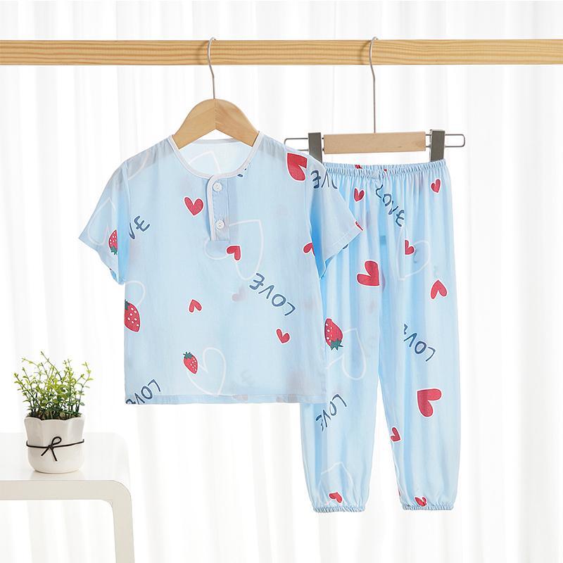 Toddler Girl Crown Print Pajama Top & Pants Children's Clothing - PrettyKid