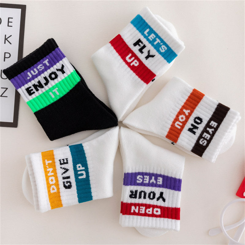 Wholesale 5 Pcs Sport Stripes Socks in Bulk - PrettyKid