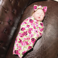 2-Piece Floral Wrapping Towel and Headband Set - PrettyKid