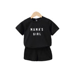 18M-6Y MAMA'S GIRL Print T-Shirts & Shorts Wholesale Sunny Girl Clothing - PrettyKid