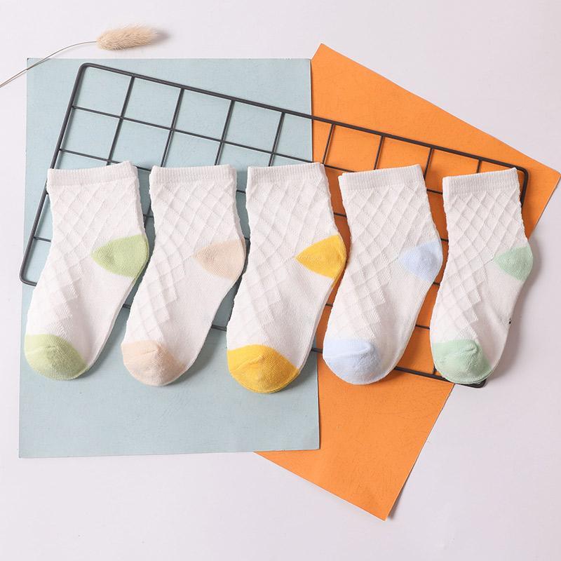 5-piece Cotton Mesh Socks - PrettyKid