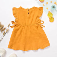 Solid Ruffle Dress for Baby Girl - PrettyKid