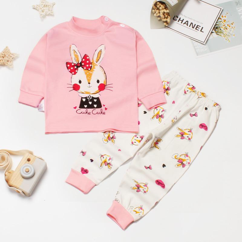 2-piece Cartoon Design Pajamas Sets for Toddler Girl - PrettyKid