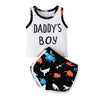 6M-3Y Dinosaur Print Tank Top Shorts Set Baby Boy Sets Trendy Baby Clothes Wholesale - PrettyKid