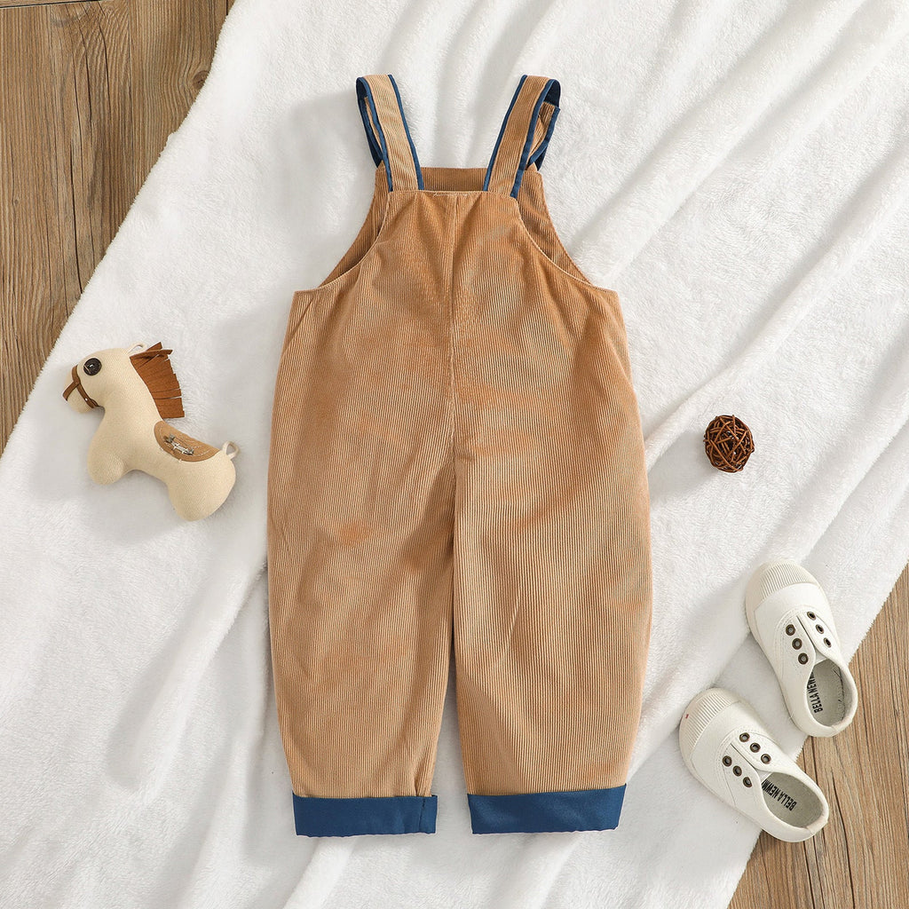3-24M Baby Pockets Corduroy Overalls Wholesale Baby Boutique Clothing - PrettyKid