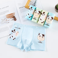 Toddler Boy 5pcs Cow Pattern Panties Children's Clothing - PrettyKid