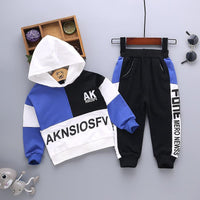 2-piece Color-block Hoodie & Pants for Children Boy - PrettyKid